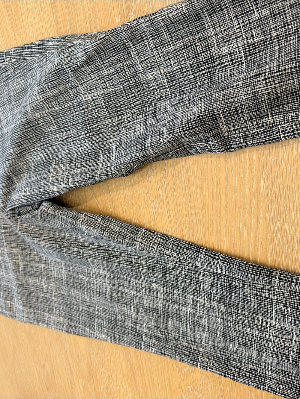 Alfani Petite Black and Gray Plaid Straight-Leg Pants - Picture 3 of 5